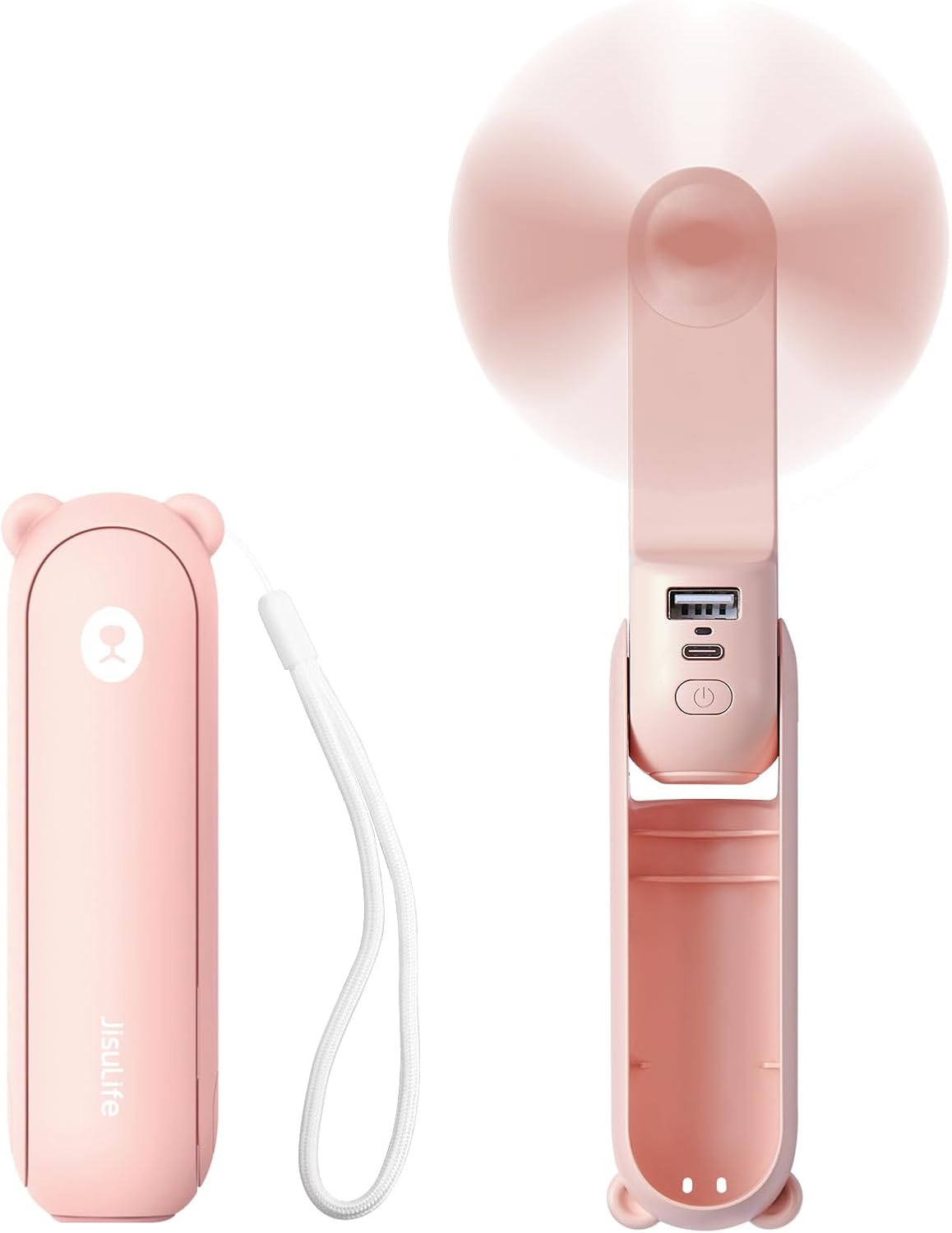 Portable 3-in-1 Pocket Fan with Power Bank
