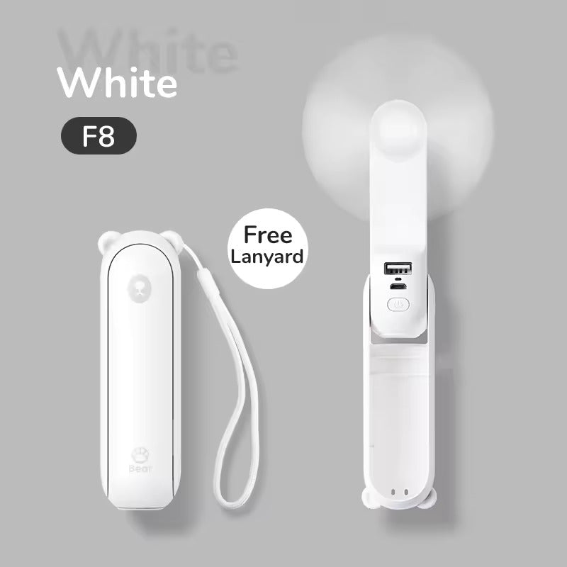 Portable 3-in-1 Pocket Fan with Power Bank