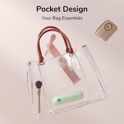 Portable 3-in-1 Pocket Fan with Power Bank