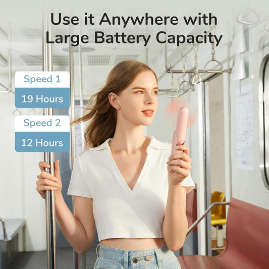 Portable 3-in-1 Pocket Fan with Power Bank