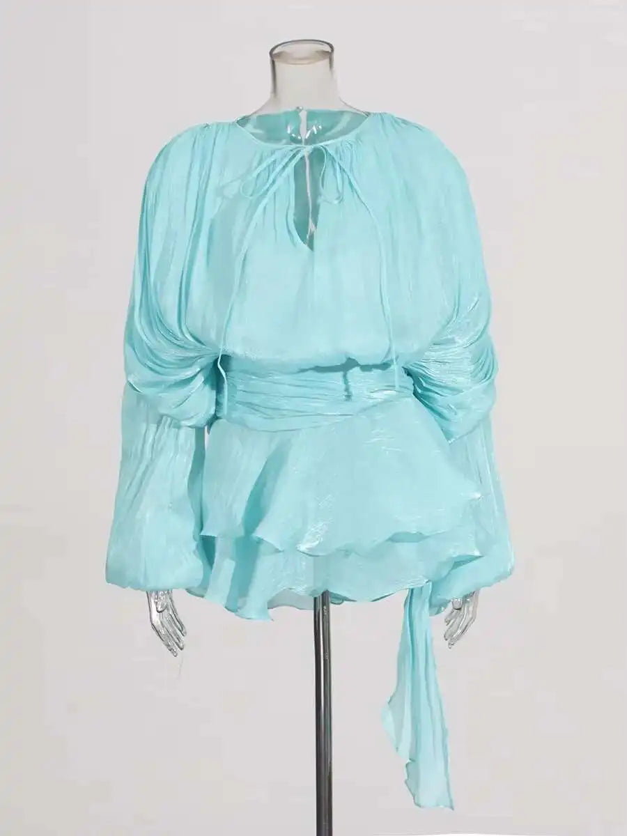 Vestido 'Brisa Dulce' con Escote de Lazo