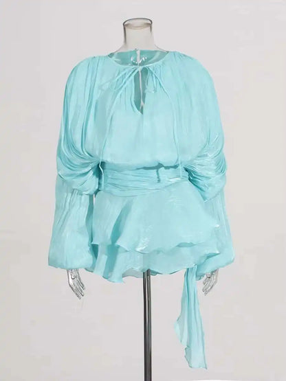 Vestido 'Brisa Dulce' con Escote de Lazo