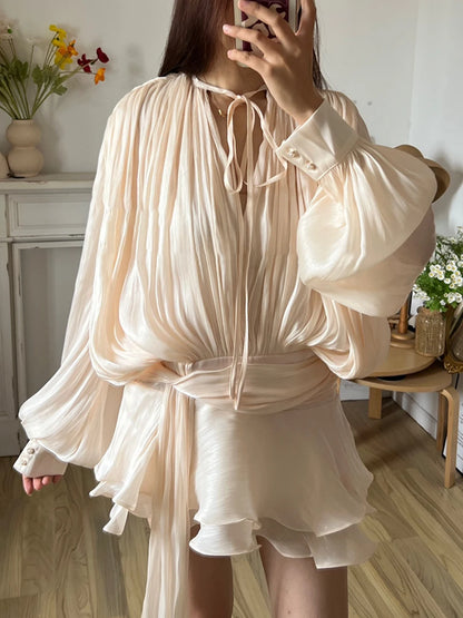 Vestido 'Brisa Dulce' con Escote de Lazo
