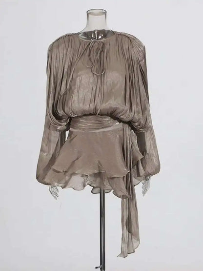 Vestido 'Brisa Dulce' con Escote de Lazo