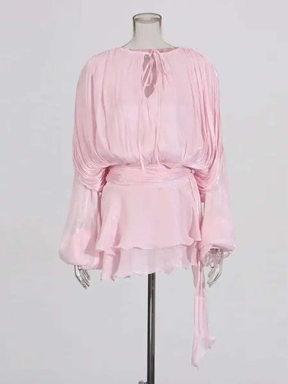 Vestido 'Brisa Dulce' con Escote de Lazo