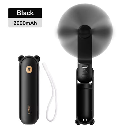 Portable 3-in-1 Pocket Fan with Power Bank