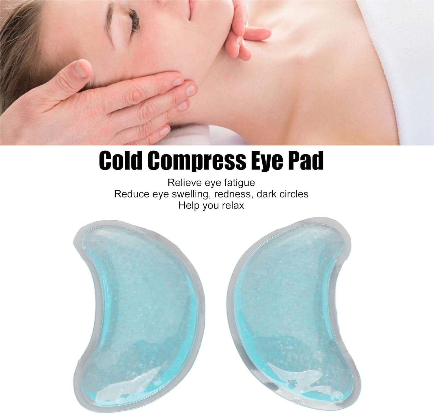 Ice Gel Eye Pack Cooling Hot Cold Compress Gel Eye Pad Reutilizable Para La Hinchazón De Los Ojos Dark Circle
